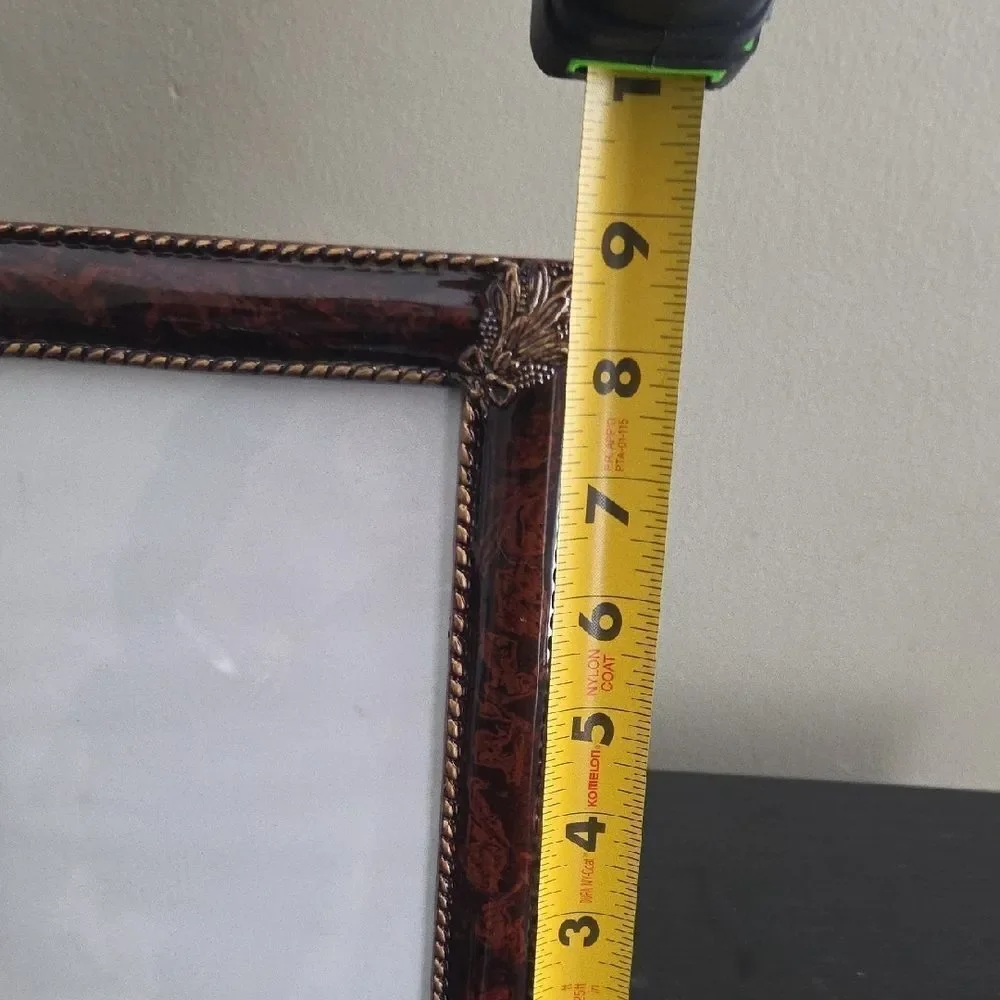 Elegant Brown and Gold Picture Frame